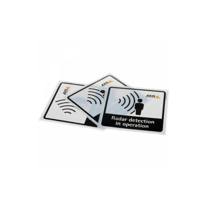 Axis Autocollant d’avertissement Radar Detection Sticker 10 pièces