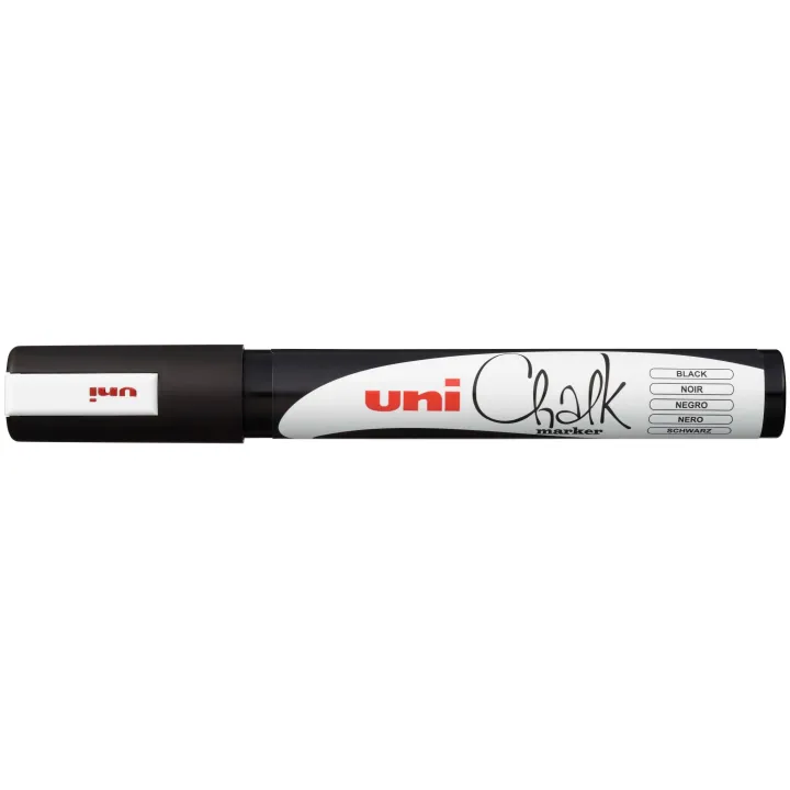 Uni Marqueur craie liquide uni Chalk 1.8 - 2.5 mm Noir