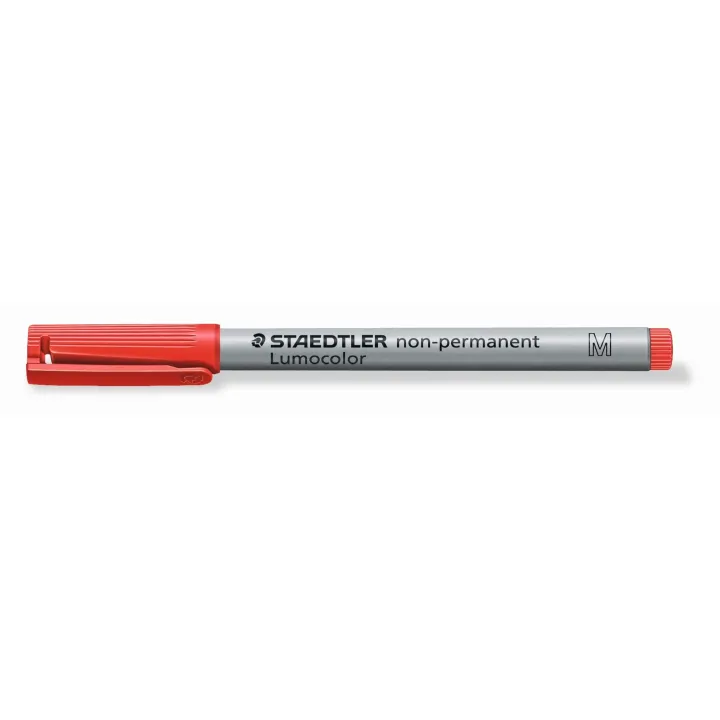 Staedtler Stylo à feuilles Lumocolor 315 M Rouge, soluble dans leau, 10 pièces