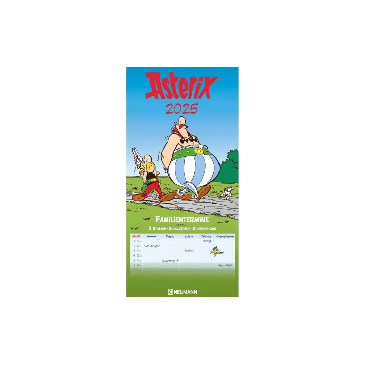 Literatur diverse Pianificatore familiare Astérix 2025