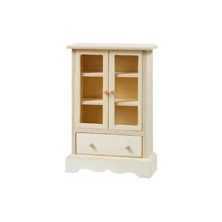 HobbyFun Mini-meubles Armoire III 7.8 x 3.2 x 11.6 cm, naturel