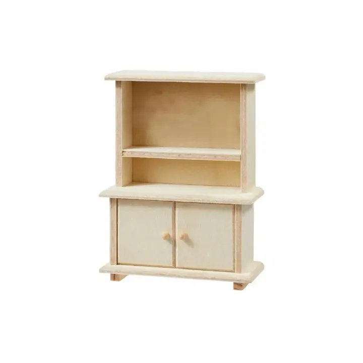 HobbyFun Mini-meubles Armoire IV 8 x 3.1 x 10.1 cm, naturel