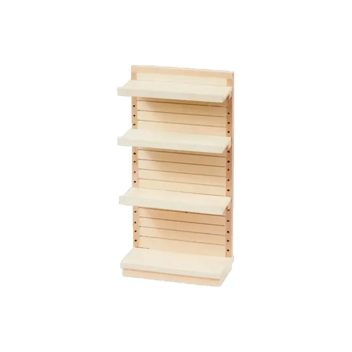 HobbyFun Mini-meubles Étagère enfichable 8 x 3.8 x 16 cm, naturel