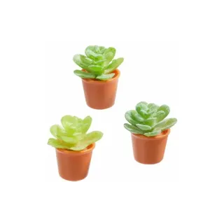 HobbyFun Mini figurine Pots de fleurs 2.3 cm, 3 pièces