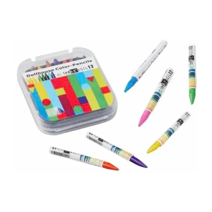 HobbyFun Mini ustensiles Crayons de cire 4-5 cm, 12 pièces