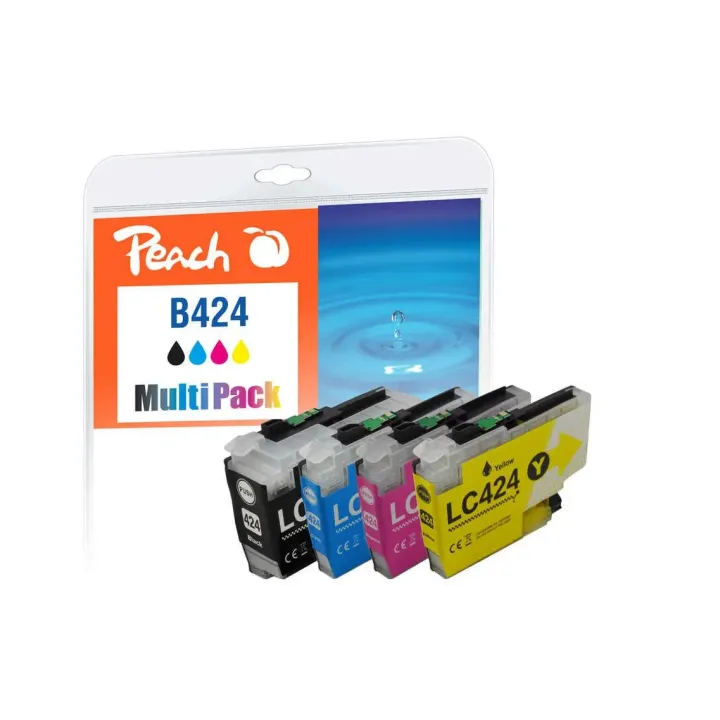 Peach Encre Brother LC-424 Multipack noir-Cyan-Magenta-Yellow