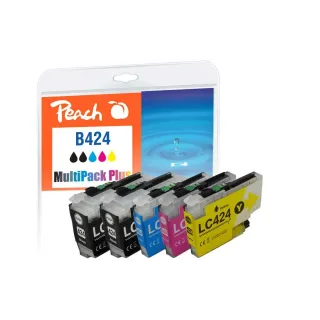 Peach Encre Brother LC-424 MP Plus noir-Cyan-Magenta-Yellow