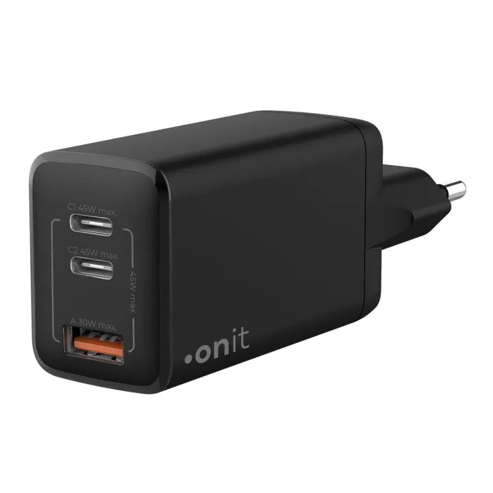 onit Chargeur mural USB Trial QC4+ 45 W GaN Noir