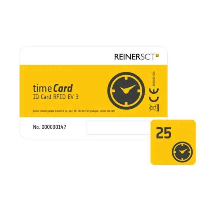 Reiner SCT Carte RFID timeCard Premium 25 Pièce-s