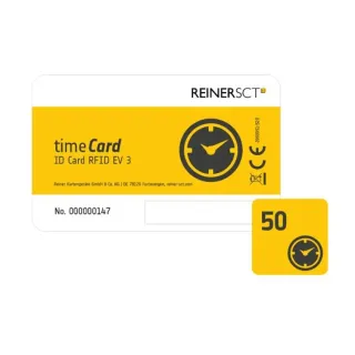 Reiner SCT Carte RFID timeCard Premium 50 Pièce-s