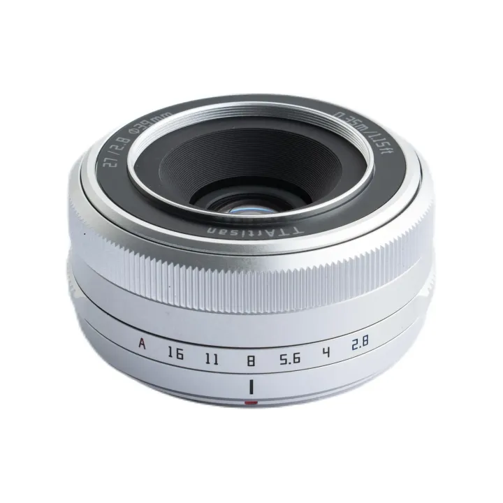 TTArtisan Longueur focale fixe AF 27mm F-2.8 Argent – Fujifilm X-Mount