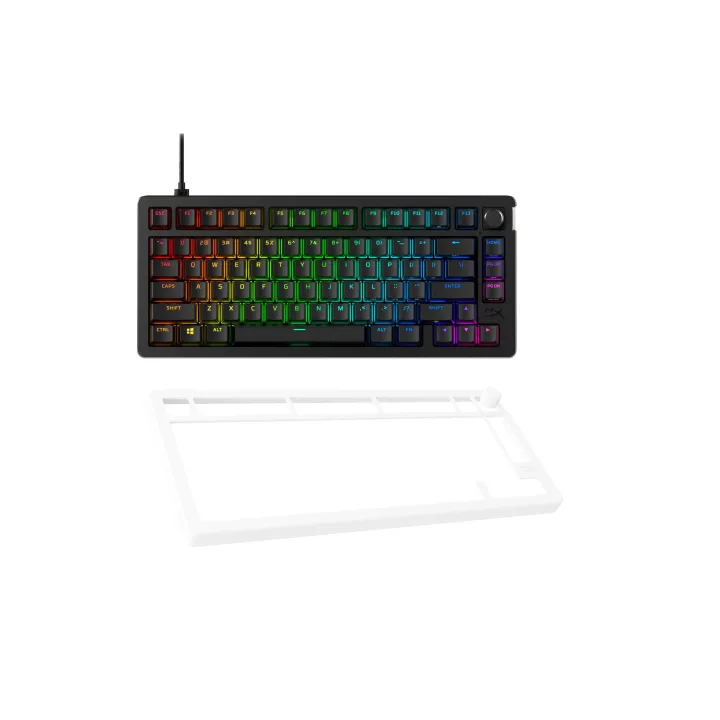 HyperX Clavier de gaming Alloy Rise 75 + Top Plate blanc