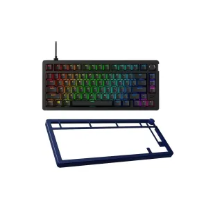 HyperX Clavier de gaming Alloy Rise 75 + Top Plate bleu marine