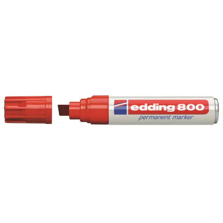 edding Marqueur indélébile 800 5 pièces, Rouge