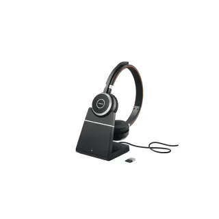 Jabra Casque Evolve 65SE Duo MS avec station de chargement