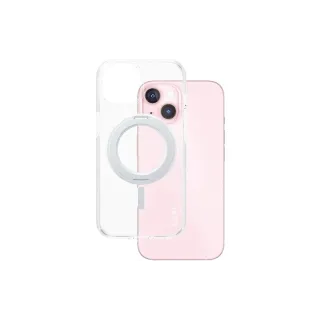 CARE Coque arrière Feature Kickstand iPhone 15 Argent