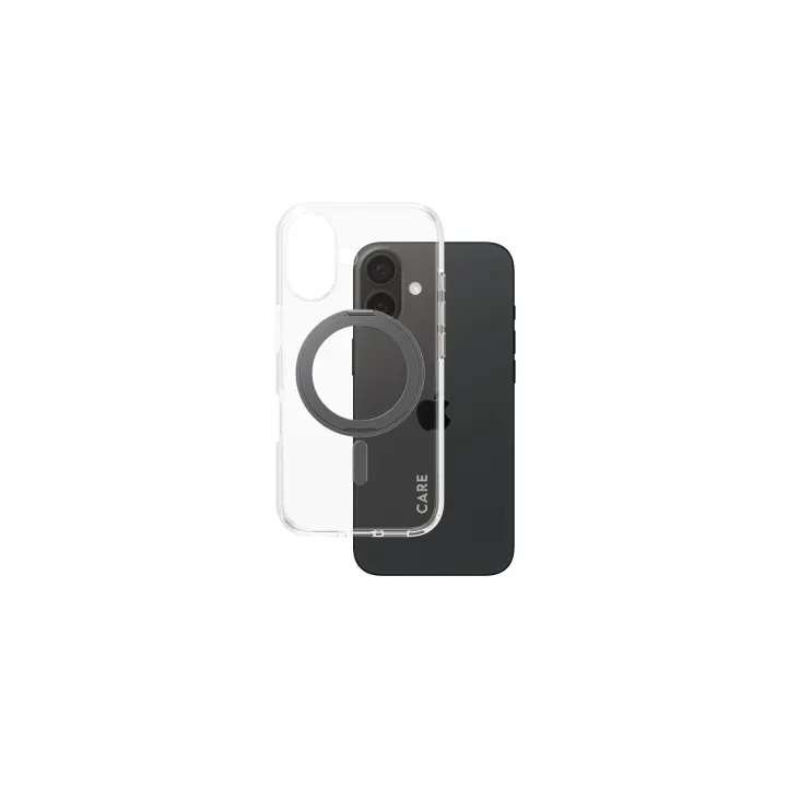 CARE Coque arrière Feature Kickstand iPhone 16 Noir