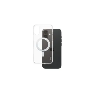 CARE Coque arrière Feature Kickstand iPhone 16 Plus Argent