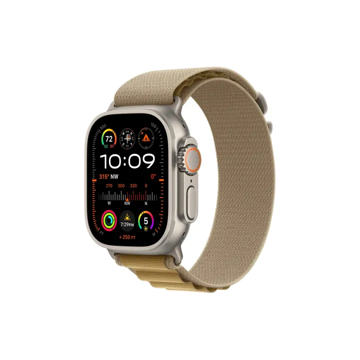 Apple Watch Ultra 2 Natural Titanium Alpine Loop Tan Small