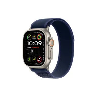 Apple Watch Ultra 2 Natural Titanium Trail Loop bleu S-M