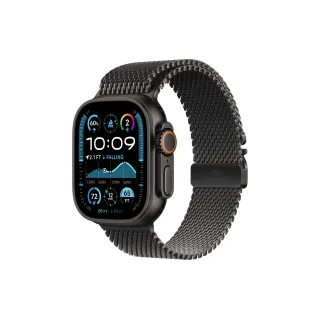 Apple Watch Ultra 2 Black Titanium Milanese Loop Noir S