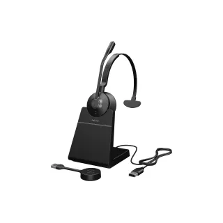 Jabra Casque Engage 55 SE UC Mono USB-A, station de chargement incluse