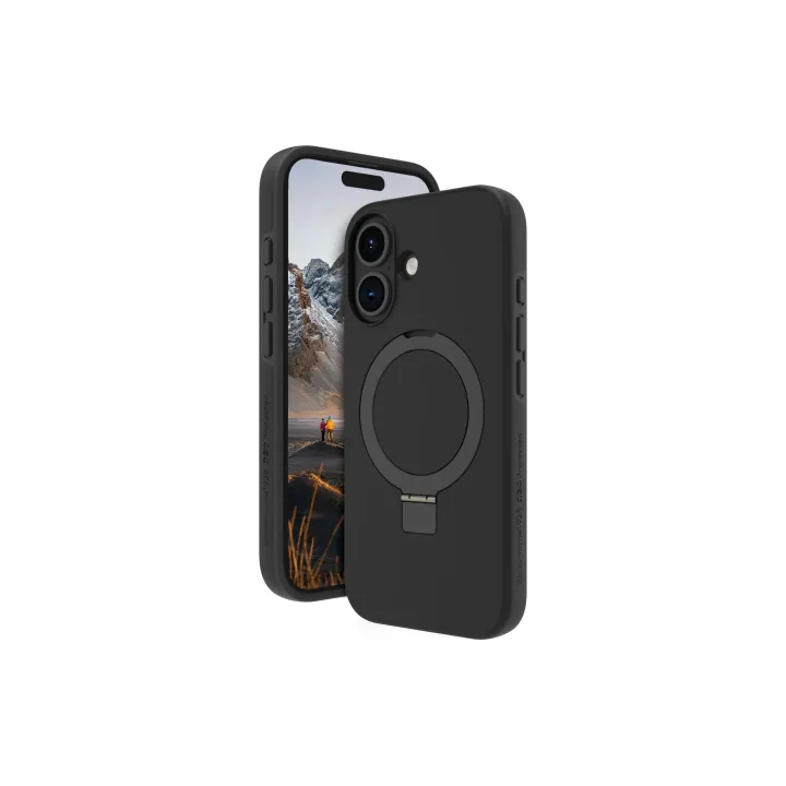 dbramante1928 Coque arrière Iceland Ultra D3O Kick iPhone 16 Noir