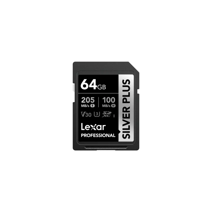 Lexar Carte SDXC Professional Silver Plus 64 GB