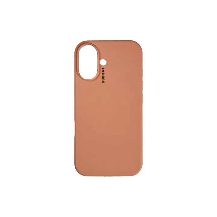 Nudient Coque arrière Base Case Magsafe iPhone 16 Orange pêche