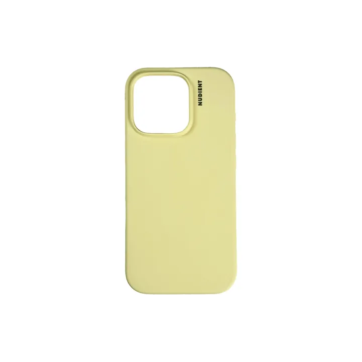 Nudient Coque arrière Base Magsafe iPhone 16 Pro Jaune pâle