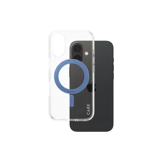 CARE Coque arrière Feature Kickstand iPhone 16 Bleu