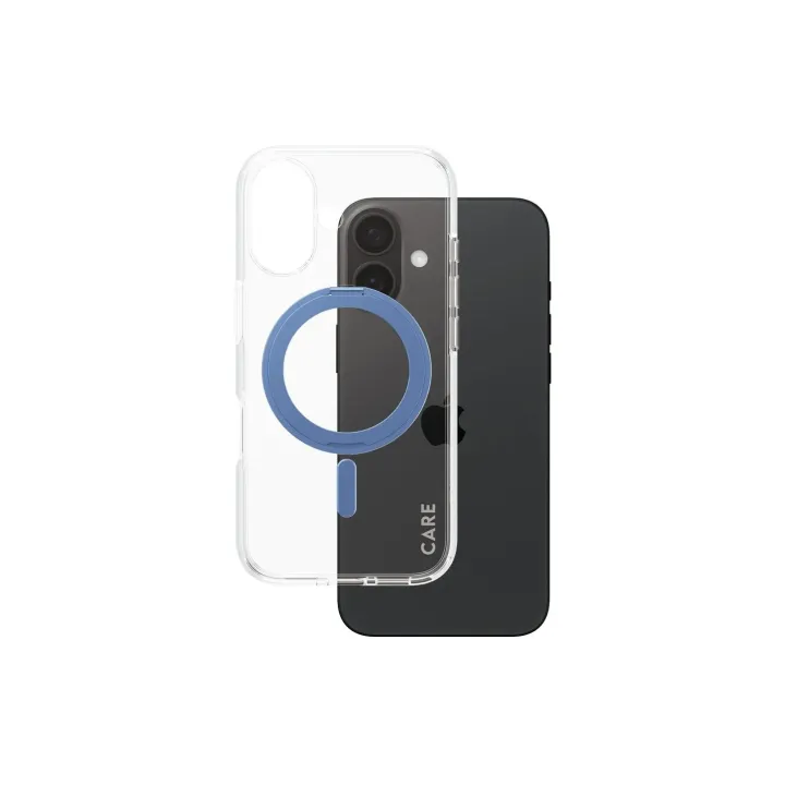 CARE Coque arrière Feature Kickstand iPhone 16 Bleu