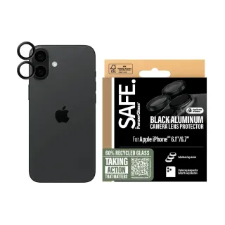 SAFE. Lens Protector iPhone 16 - 16 Plus Noir