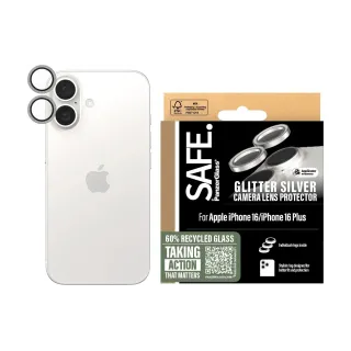 SAFE. Lens Protector iPhone 16 - 16 Plus Argent