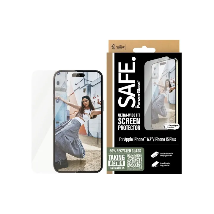 SAFE. Protection d’écran Ultra Wide Fit iPhone 16 Plus