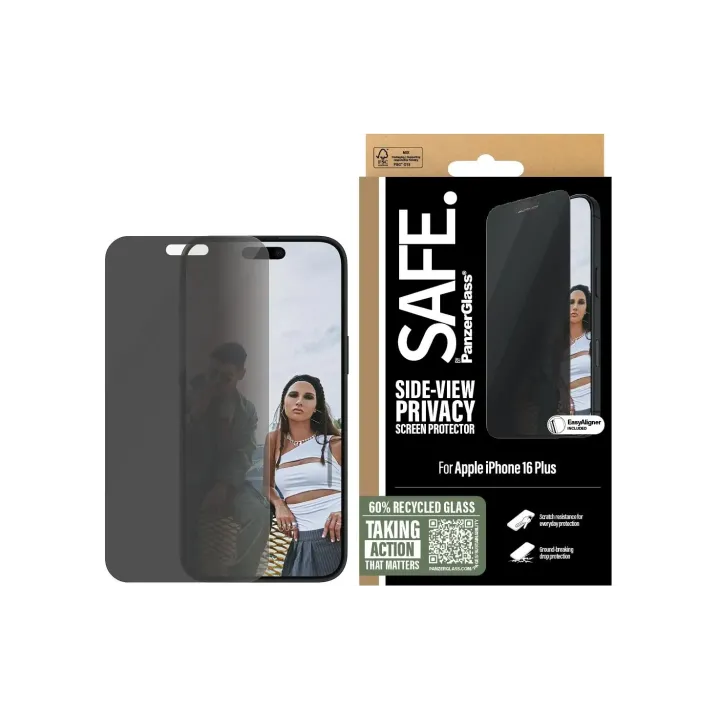 SAFE. Protection d’écran Ultra Wide Fit Privacy iPhone 16 Plus