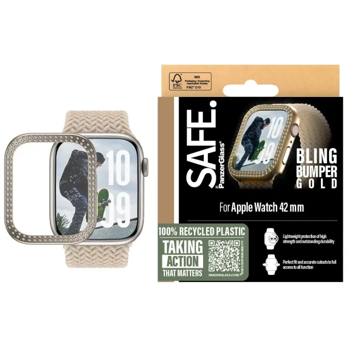 SAFE. Protection décran Bling Bumper Goldr 41 mm