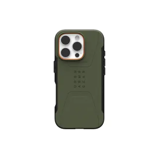 UAG Coque arrière Civilian Case iPhone 16 Pro Olive Drab