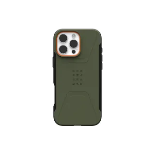 UAG Coque arrière Civilian Case iPhone 16 Pro Max Olive Drab