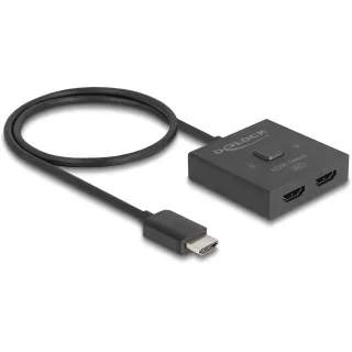 Delock Distributeur 2 Port HDMI Switch Bidirectionnel