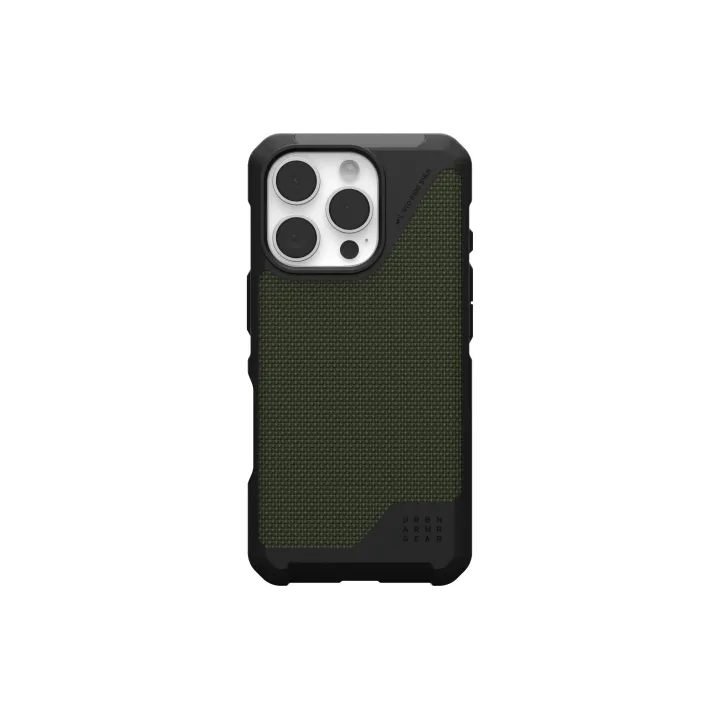 UAG Coque arrière Metropolis LT iPhone 16 Pro Kevlar Olive