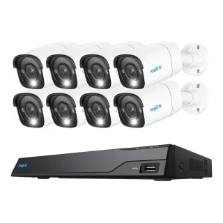 Reolink Kits de surveillance NVS16-8MB8 4K PoE avec 8 caméras et 4TB