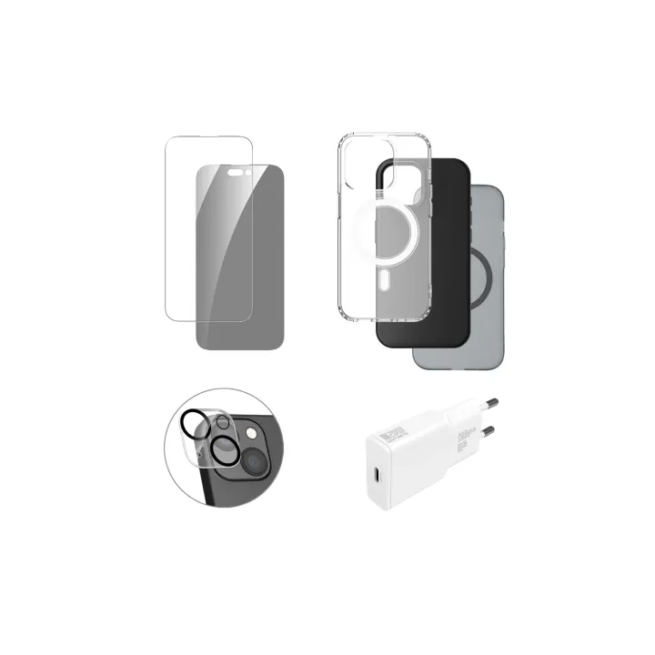 4smarts Coque arrière 7in1 Value Set iPhone 15