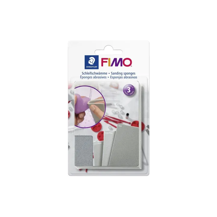 Fimo Outil de modélisme Eponge abrasive 3 pièces