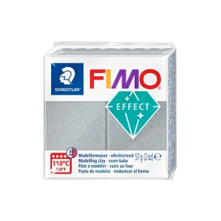 Fimo Matière à modeler Soft argent métallisé