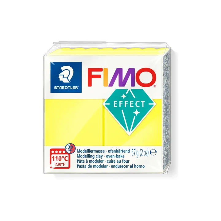 Fimo Matière à modeler Soft Jaune fluo