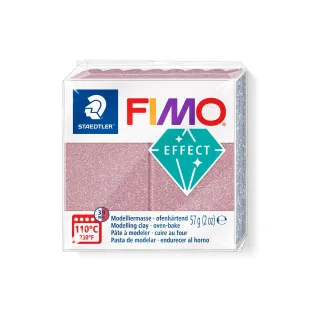 Fimo Matière à modeler Soft Paillettes or rose