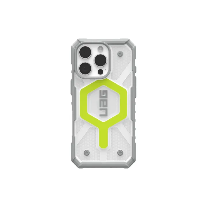 UAG Coque arrière Pathfinder Clear iPhone 16 Pro Active Neon