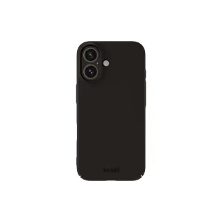 Holdit Coque arrière Silicone iPhone 16 Noir