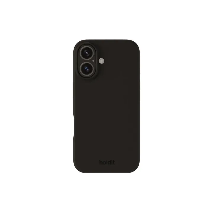 Holdit Coque arrière Silicone iPhone 16 Plus Noir